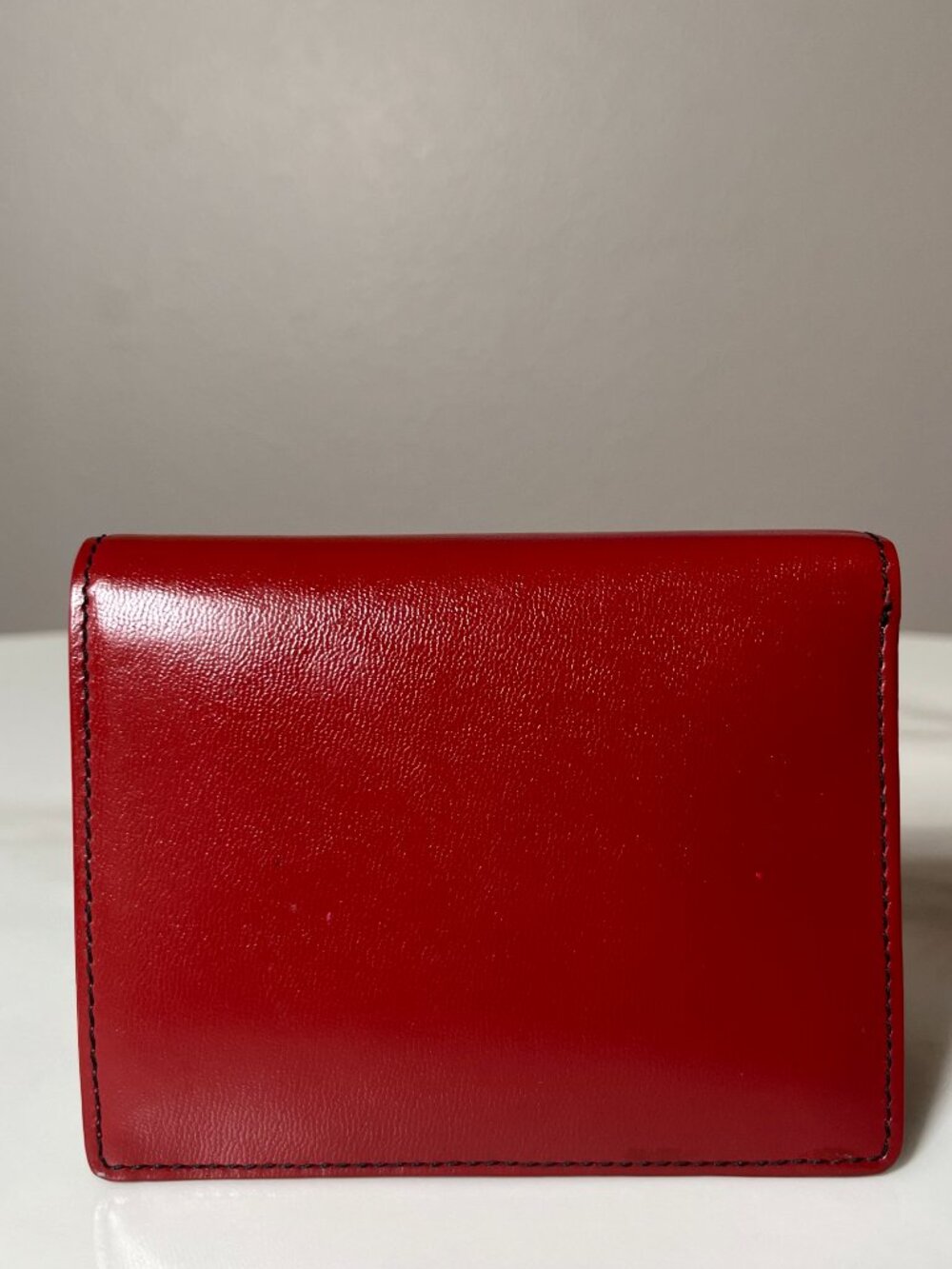Moschino Cheap & Chic Rare Vintage Y2K Red Leather Trifold Wallet EUC - Picture 2 of 9